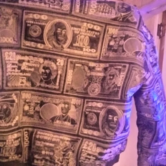 90s vintage Pelle Moda world currency leather jacket size 3xl